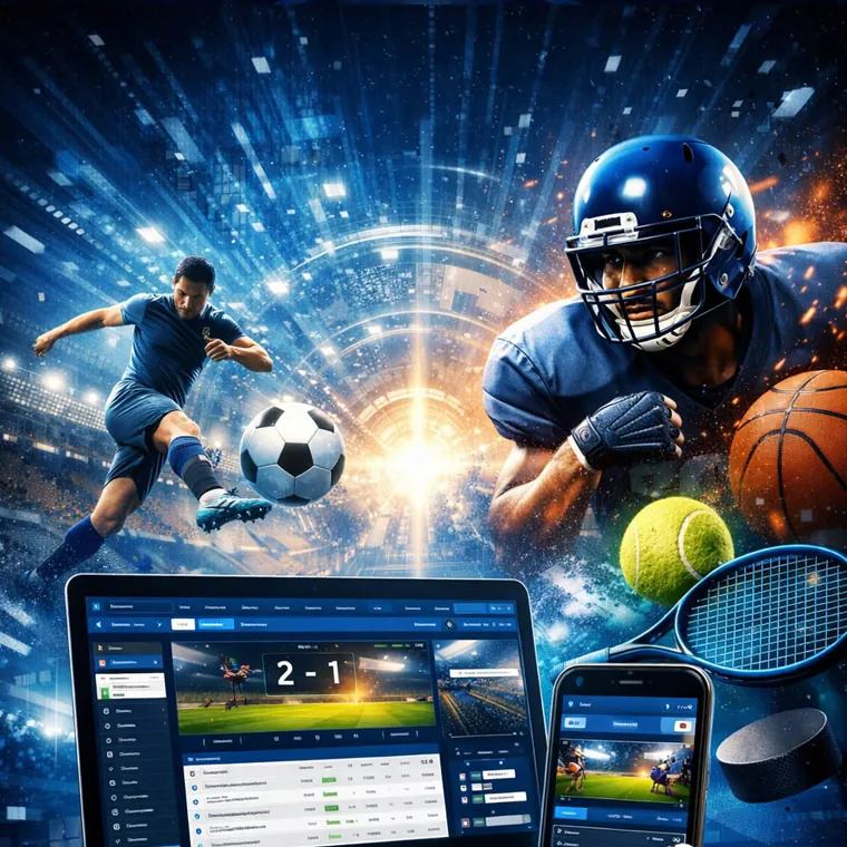 A smartphone displaying the 8k8 mobile app for sports betting, emphasizing convenience.